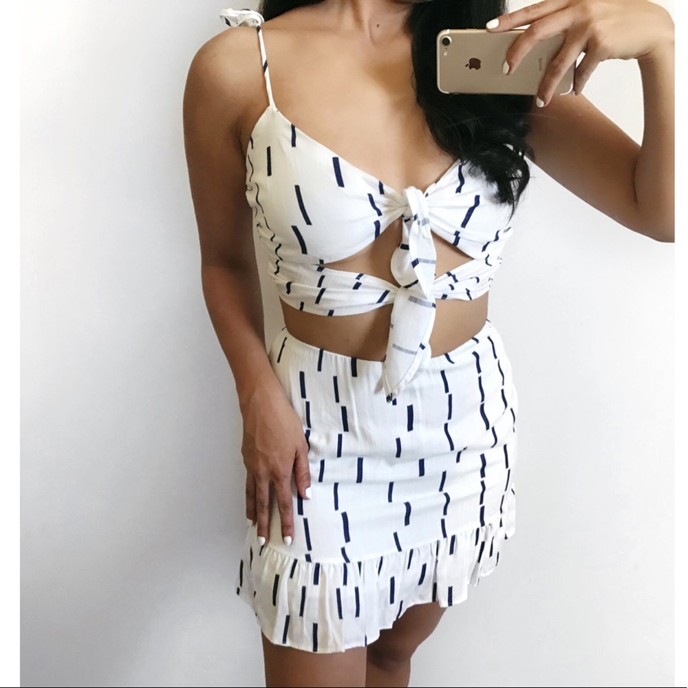 Avery Two-Piece Co-Ord Skirt + Crop Set
